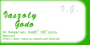 vaszoly godo business card